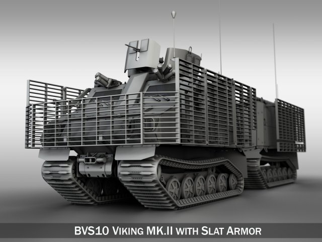bvs10 viking mkii with slat armor Model 3D .c4d .max .obj .3ds .fbx .stl .blend 