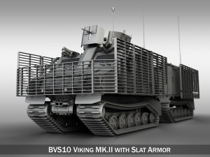 bvs10 viking mkii with slat armor 3Dモデル
