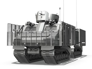 bvs10 viking mkii with slat armor Model 3D