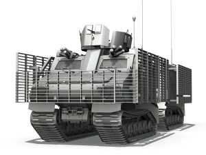 bvs10 viking mkii with slat armor 3D Model