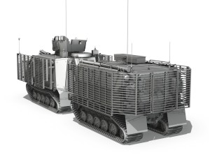 bvs10 viking mkii with slat armor Model 3D