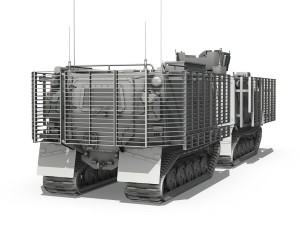 bvs10 viking mkii with slat armor Model 3D
