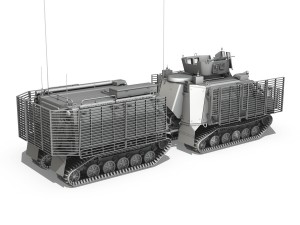 bvs10 viking mkii with slat armor Model 3D
