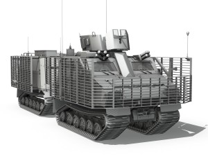 bvs10 viking mkii with slat armor Model 3D