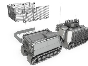 bvs10 viking mkii with slat armor Model 3D