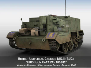 перевізник bren - buc - t80982 3D Модель