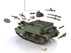 bren carrier - buc - t80982 3D Model