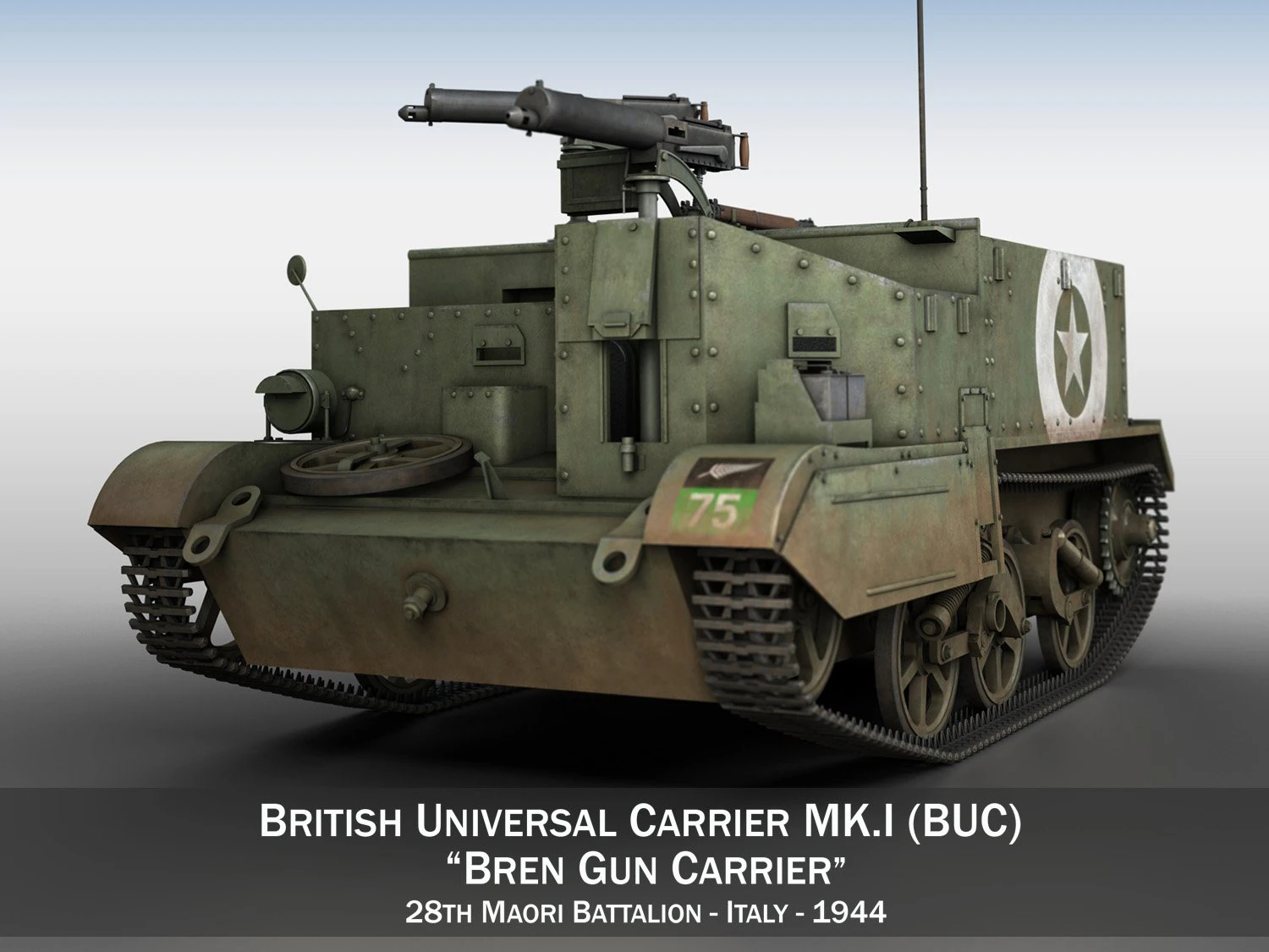 bren carrier - buc - 28 mb 3D Model .c4d .max .obj .3ds .fbx .stl .blend