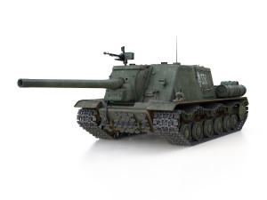 isu-122 - 336 - soviet heavy self-propelled 3D Model
