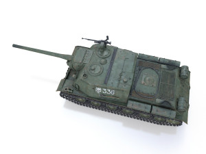 isu-122 - 336 - soviet heavy self-propelled 3D Model