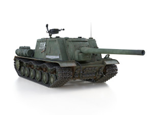 isu-122 - 336 - soviet heavy self-propelled 3D Model