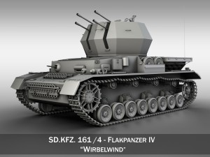 sdkfz 161 4 flakpanzer 4 wirbelwind 3D Model
