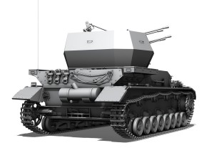 sdkfz 161 4 flakpanzer 4 wirbelwind Modello 3D
