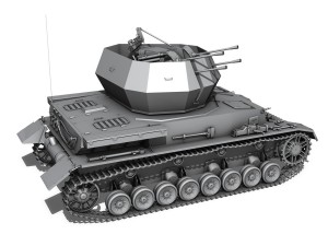 sdkfz 161 4 flakpanzer 4 wirbelwind Modello 3D