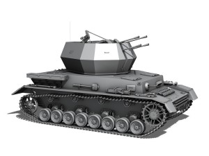 sdkfz 161 4 flakpanzer 4 wirbelwind Modello 3D
