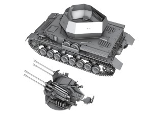 sdkfz 161 4 flakpanzer 4 wirbelwind Modello 3D