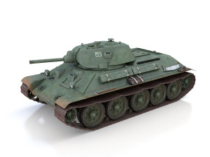 t-34-76 - model 1940 -soviet medium tank - 6mc 3D-Modell