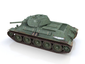 t-34-76 - model 1940 -soviet medium tank - 6mc 3D-Modell