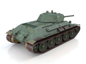 t-34-76 - model 1940 -soviet medium tank - 6mc 3D-Modell