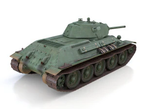 t-34-76 - model 1940 -soviet medium tank - 6mc 3D Model