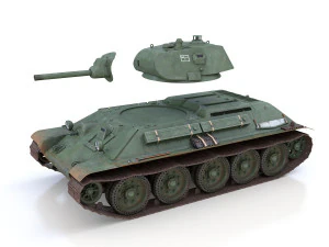 t-34-76 - model 1940 -soviet medium tank - 6mc 3D Model