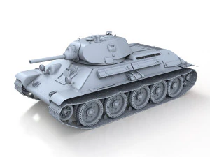 t-34-76 - model 1940 -soviet medium tank - 6mc 3D Model