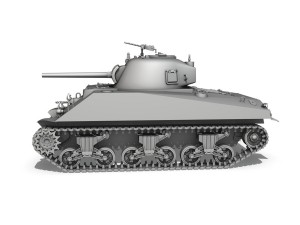 m4a2 sherman medium tank Modello 3D