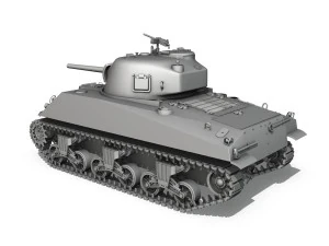 m4a2 sherman medium tank 3D Model