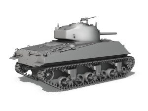 m4a2 sherman medium tank Modello 3D