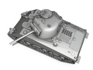 m4a2 sherman medium tank Modello 3D