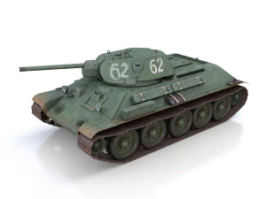 t-34-76 - model 1941 -soviet medium tank - 62 3D Model
