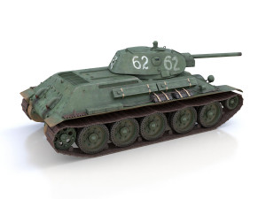 t-34-76 - model 1941 -soviet medium tank - 62 3D Model