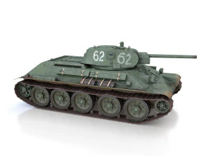 t-34-76 - model 1941 -soviet medium tank - 62 3D Model