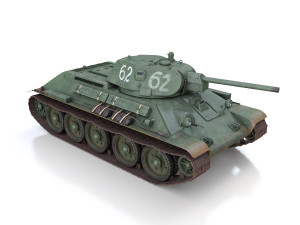 t-34-76 - model 1941 -soviet medium tank - 62 3D Model