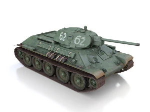 t-34-76 - model 1941 -soviet medium tank - 62 3D Model