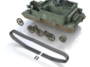 bren carrier - buc - russian army 3D Модель