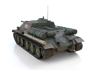 su-85 - 1021 3D Model