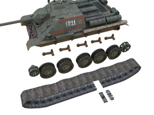 su-85 - 1021 3D Model