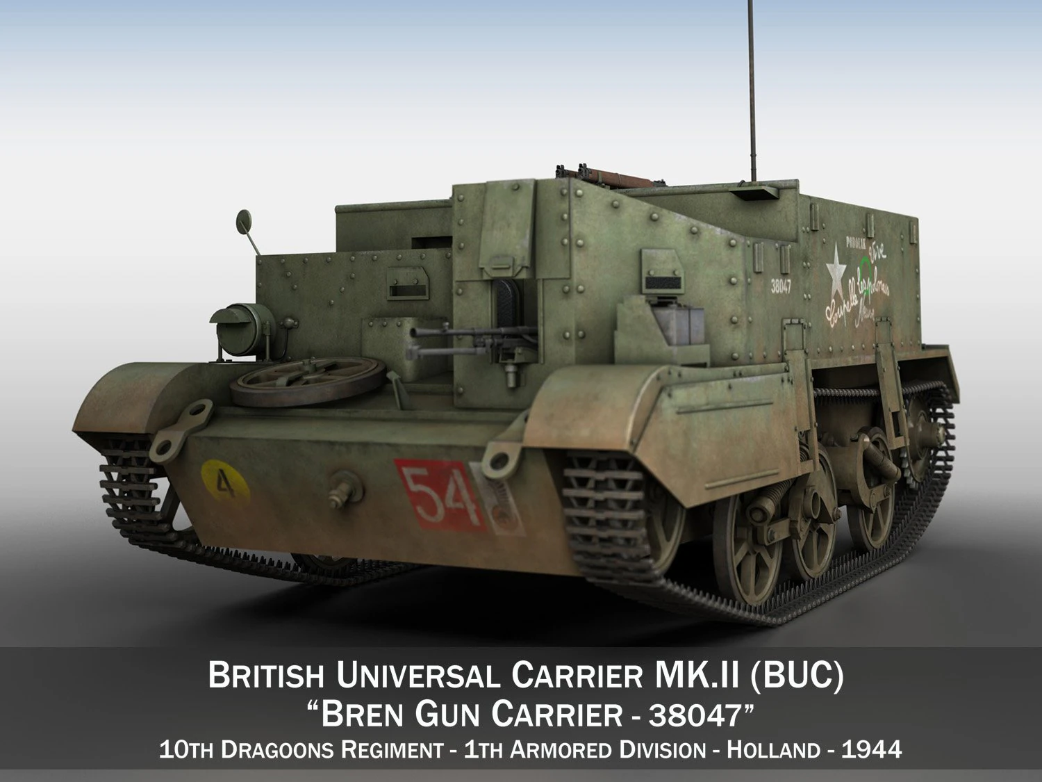 bren carrier - buc - 38047 3D Model .c4d .max .obj .3ds .fbx .stl .blend