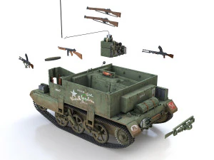 bren carrier - buc - 38047 3D Model