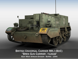 bren carrier mki - buc - t12648 3D Model