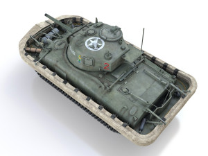 m4a1 sherman - duplex drive - alouise 3D Модель