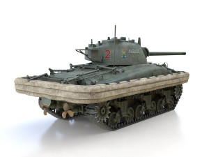 m4a1 sherman - duplex drive - alouise 3D Модель