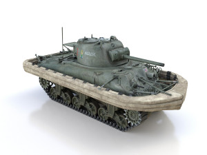 m4a1 sherman - duplex drive - alouise 3D Модель