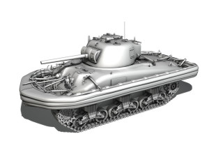 m4a1 sherman - duplex drive - alouise 3D Модель