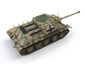 jagdpanzer su-85r - 212 - 23 panzer division 3D Model