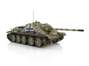 jagdpanzer su-85r - 212 - 23 panzer division 3D Модель