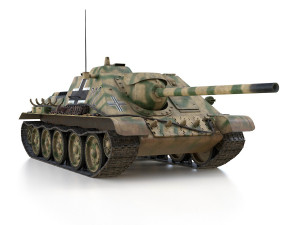 jagdpanzer su-85r - 212 - 23 panzer division 3D Модель