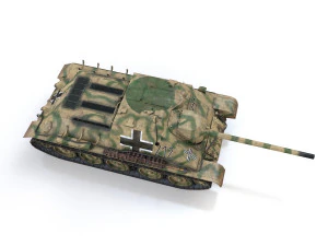 jagdpanzer su-85r - 212 - 23 panzer division 3D Model