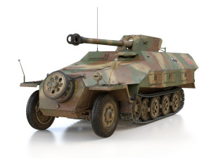 sdkfz 251 ausf d - pakwagen - 19 pzdiv Modelo 3D